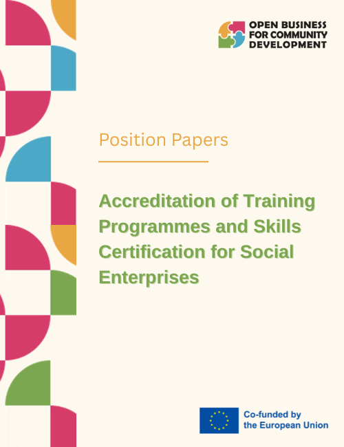 Certification and Accreditation of Training for Social Enterprises